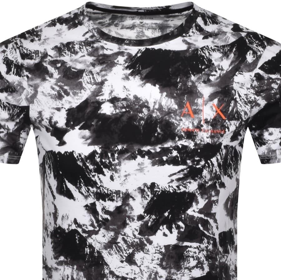 Alternative Image for ProductArmani Exchange Slim Crew Neck Logo T Shirt White2